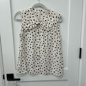 white Top with black spots